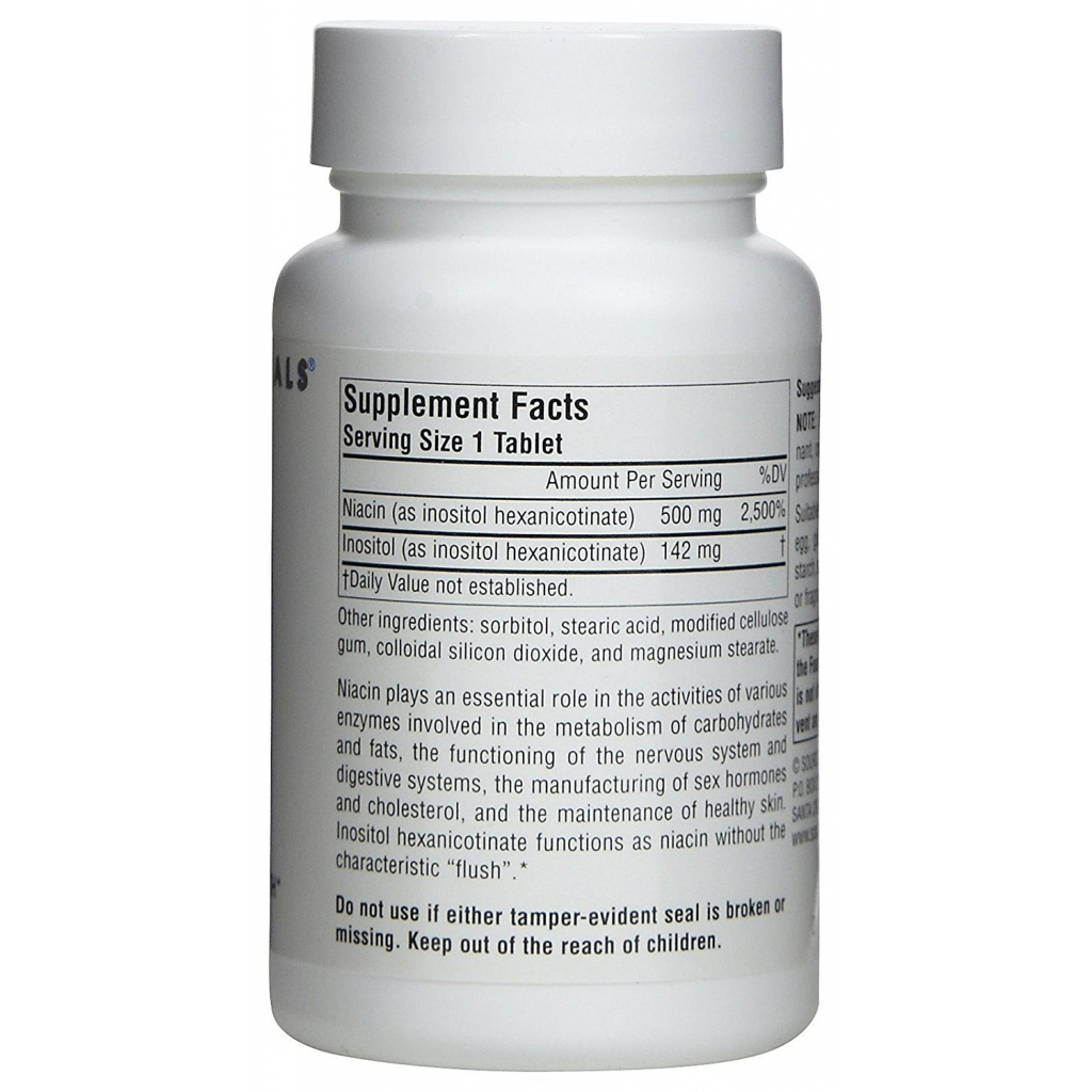 Вітамін Source Naturals Ніацин (В3) 500мг, 60 таблеток (SN0921) - зображення 2