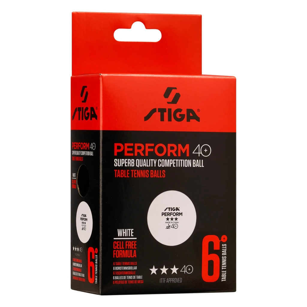 М'ячик для настільного теніса Stiga Perform ABS 6 шт (1113-2110-06) (931160) - зображення 2