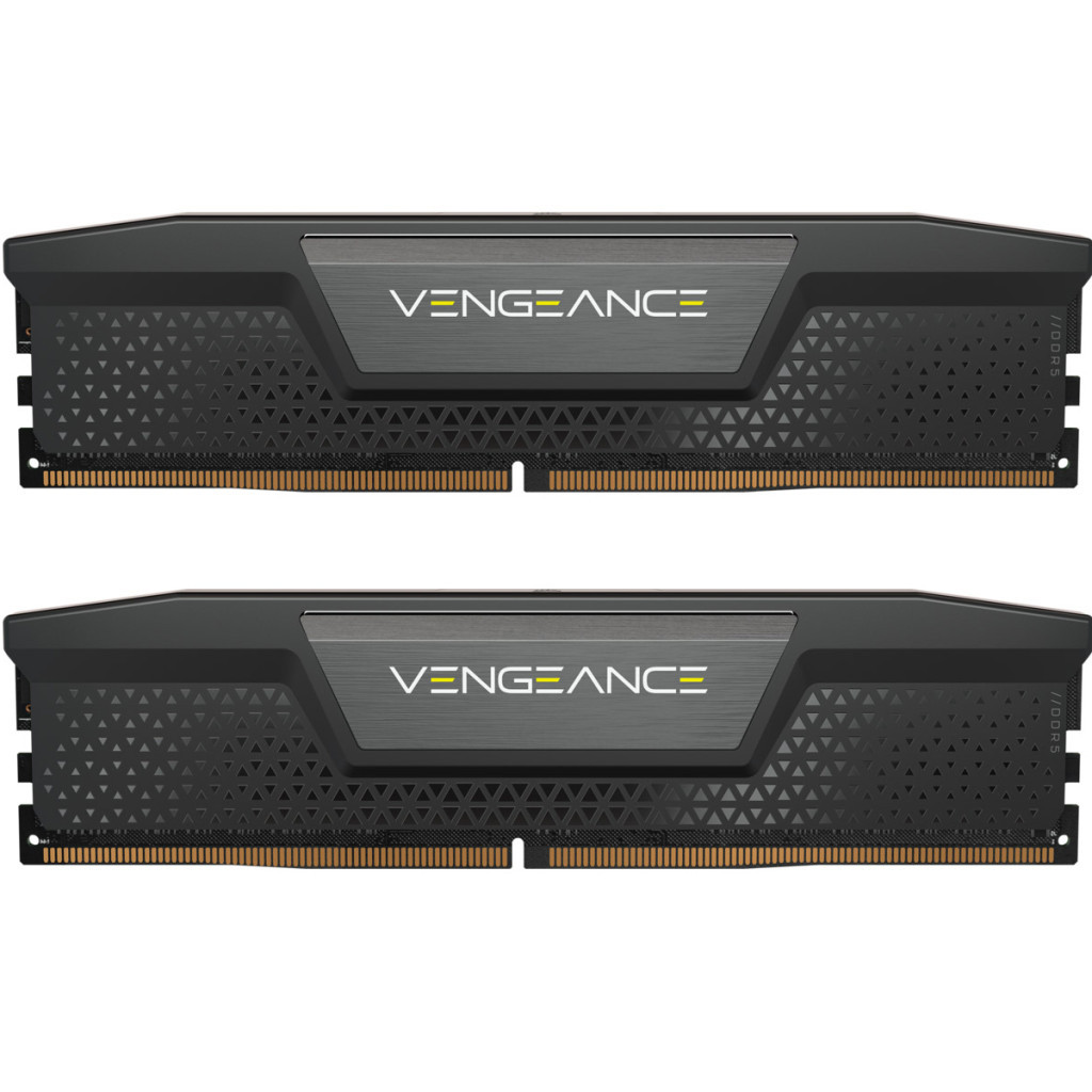 Модуль пам'яті для комп'ютера DDR5 32GB (2x16GB) 6000 MHz Vengeance Black Corsair (CMK32GX5M2B6000C30) - зображення 1