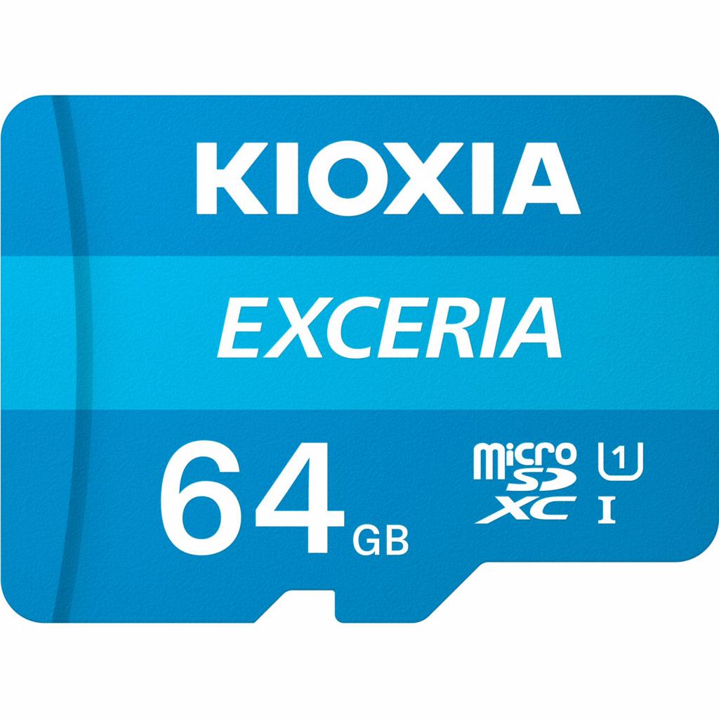 Карта пам'яті Kioxia 64GB microSDXC class 10 UHS-I Exceria (LMEX1L064GG2) - зображення 1