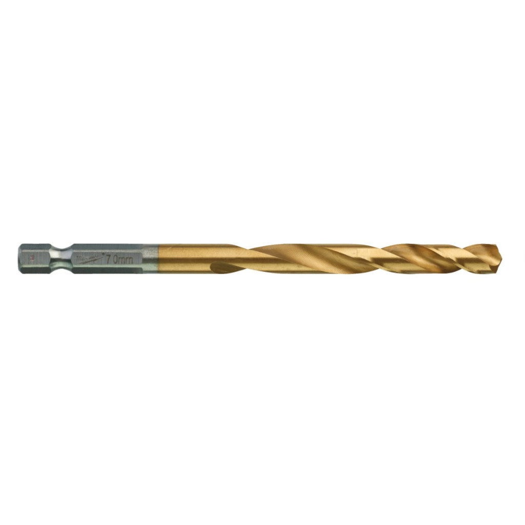 Свердло Milwaukee по металу RedHEX HSS-G TiN, 7 мм (5шт) (4932478182) - зображення 1