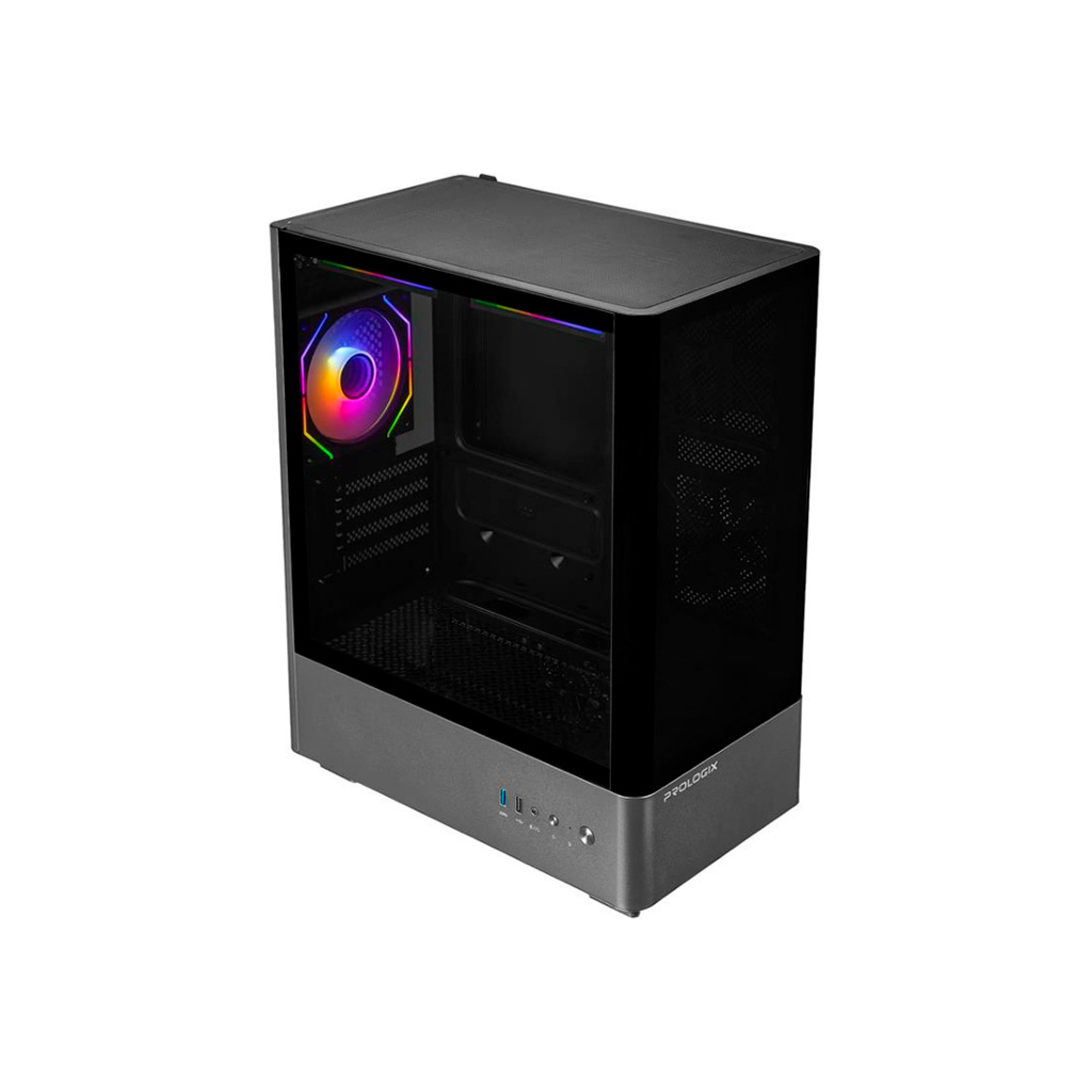 Корпус Prologix Lumi GM-01AB Glass Black - зображення 8
