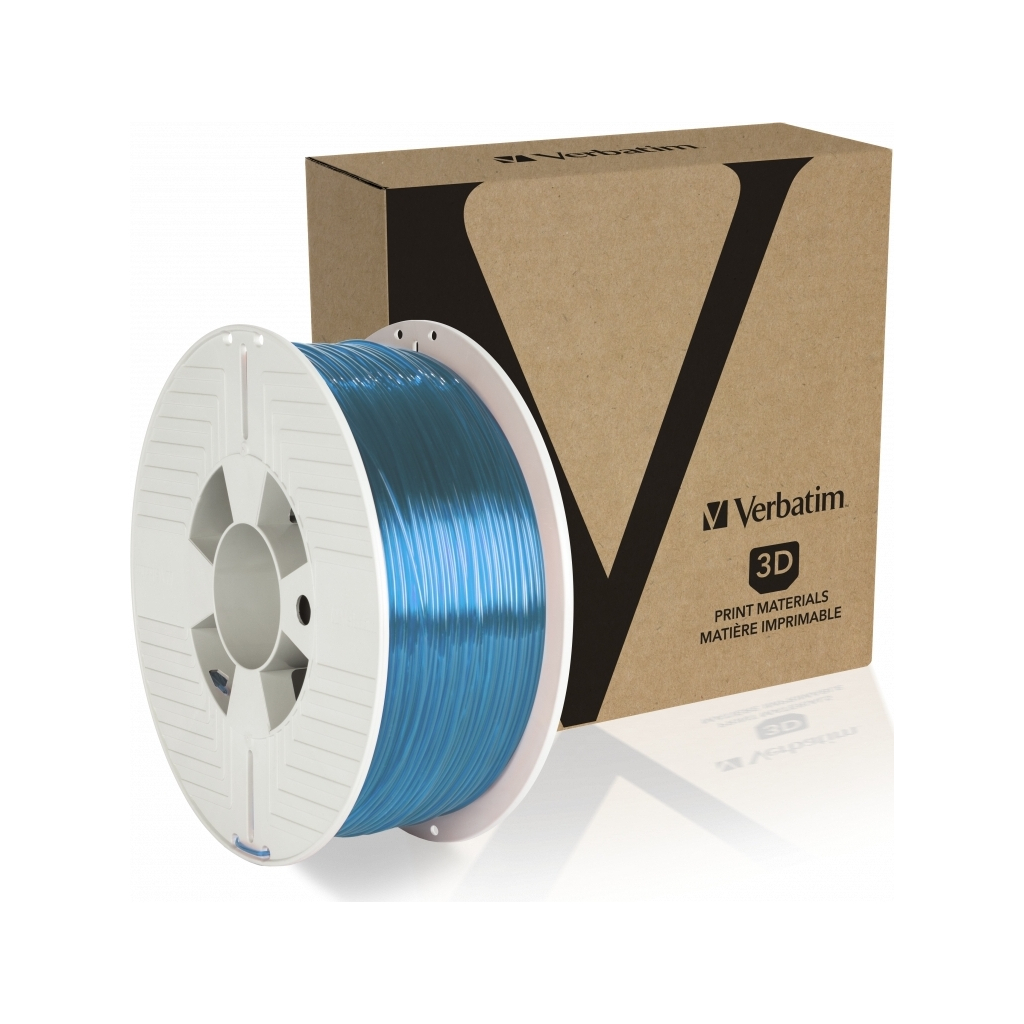 Пластик для 3D-принтера Verbatim PETG, 1.75 мм, 1 кг, Blue Transparent (55056) - зображення 2