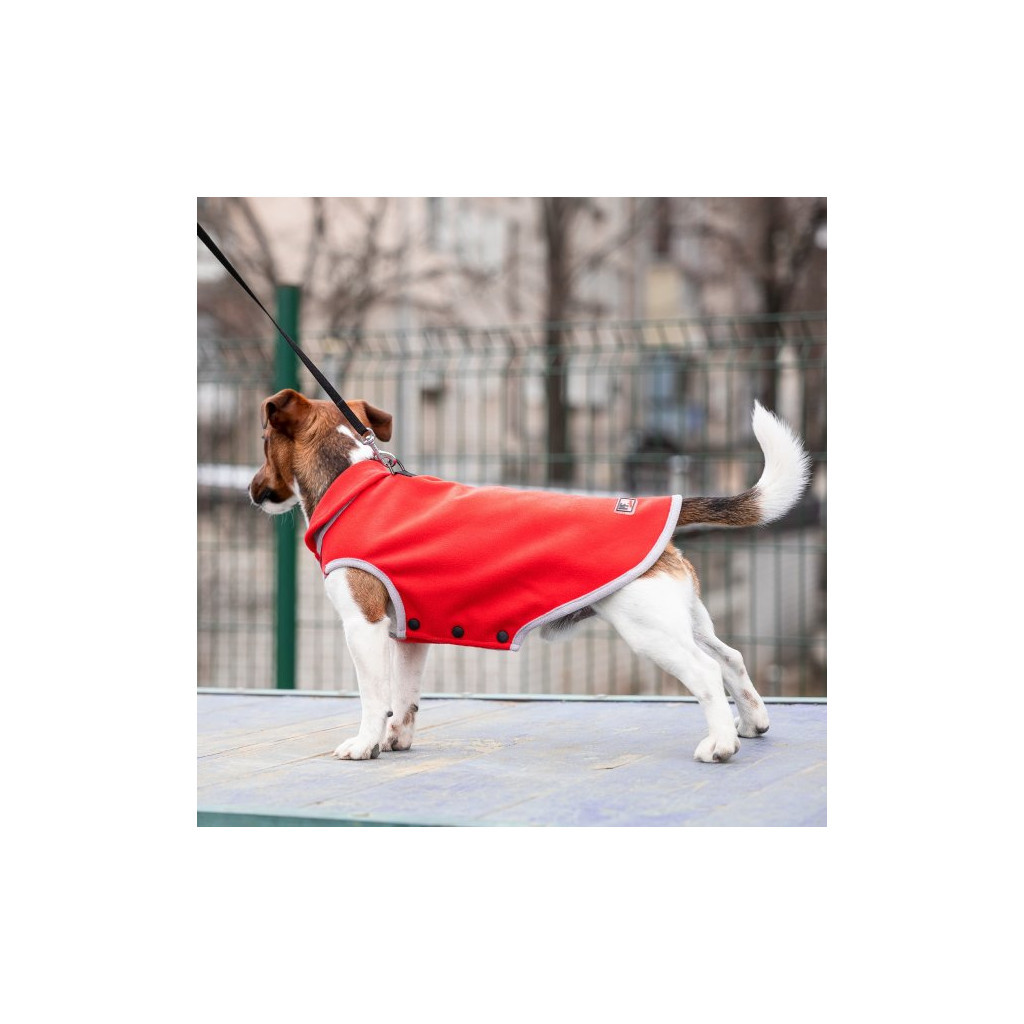 Жилет для тварин Pet Fashion FLEECY" М червоно-сірий (4823082419685) - зображення 2