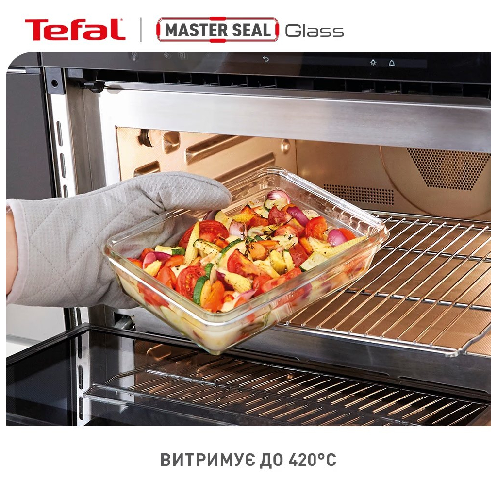 Харчовий контейнер Tefal Master Seal, Набір 3шт., скло, прозорий (N1051110) - зображення 6