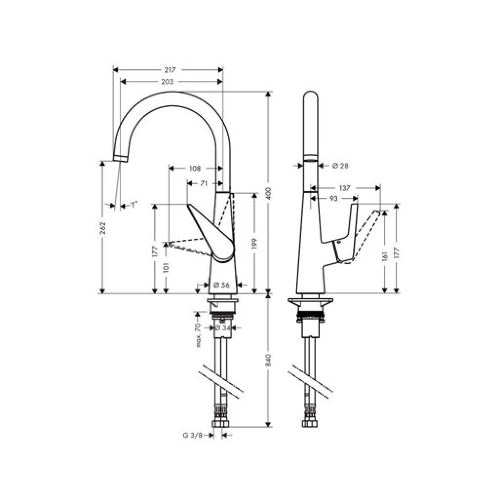 Змішувач Hansgrohe 72810000 - зображення 4