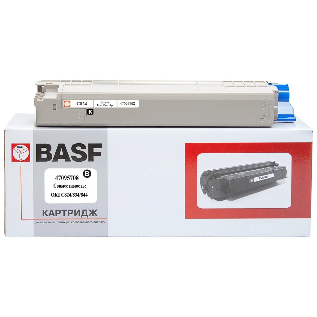Тонер-картридж BASF OKI C824/834/844/ 47095708 Black (KT-47095708) - зображення 1