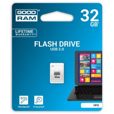 USB флеш накопичувач Goodram 32GB Piccolo White USB 2.0 (UPI2-0320W0R11) - зображення 4
