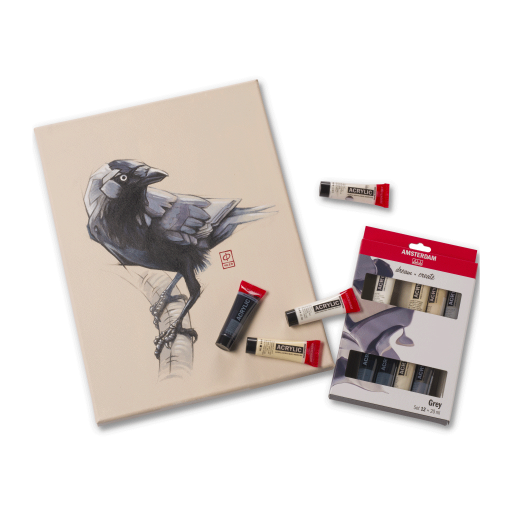 Акрилові фарби Royal Talens AMSTERDAM GREYS, 12*20 мл (8712079451172) - зображення 7