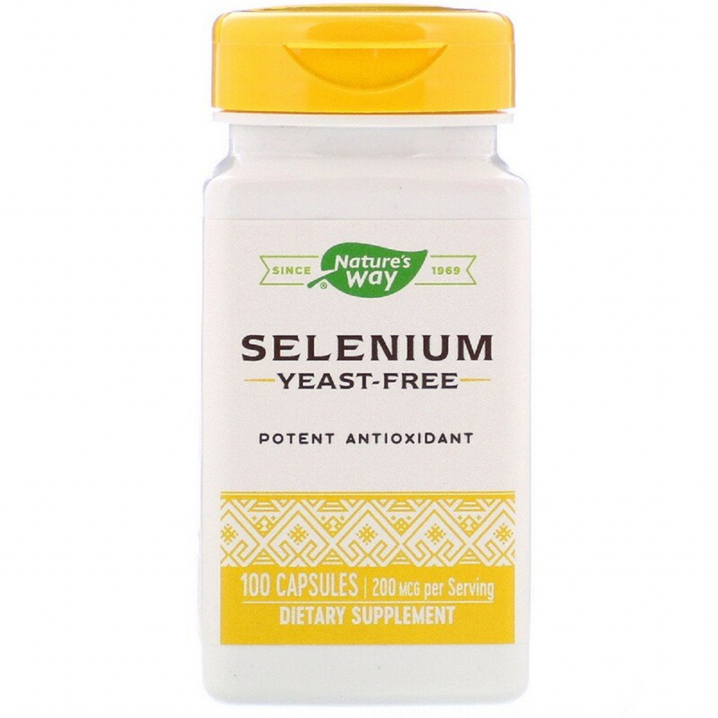 Мінерали Nature's Way Селен, Selenium, 200 мкг, 100 капсул (NWY-41081) - зображення 1