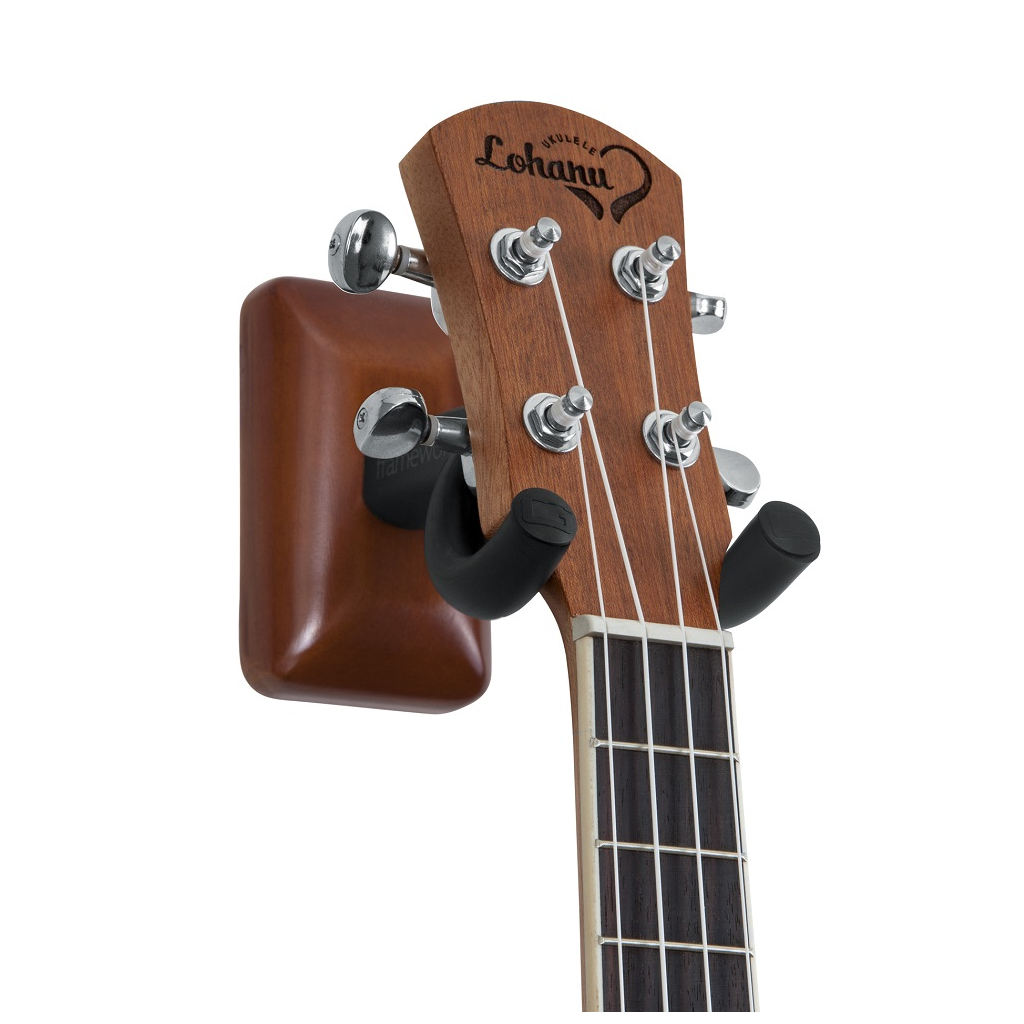Тримач для гітари Gator Frameworks Wall Mount Ukulele / Mandolin Hanger Mahogany (GFW-UKE-HNGRMHG) - зображення 2