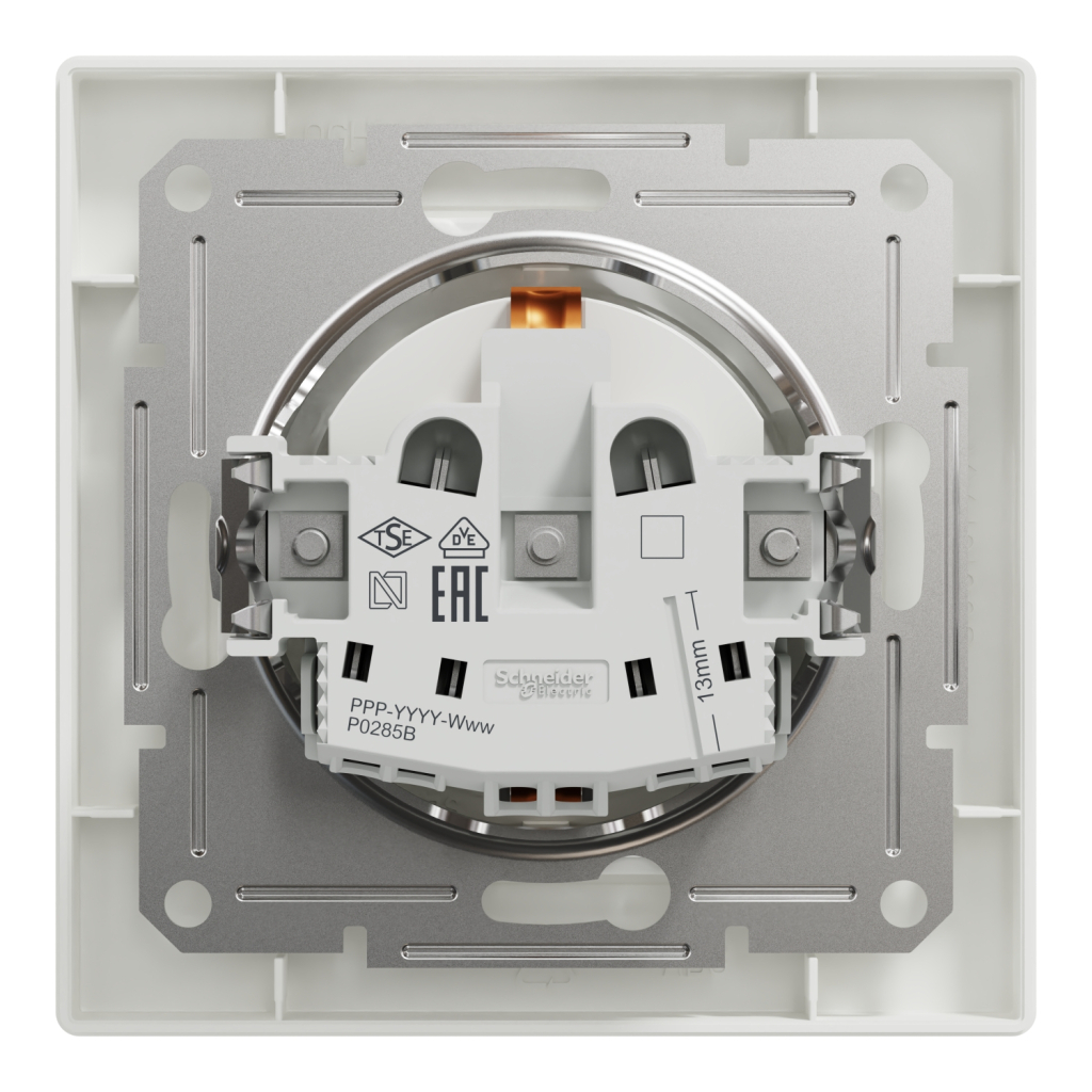 Розетка Schneider Electric ASFORA зі штор. біла (EPH2900221) - изображение 8