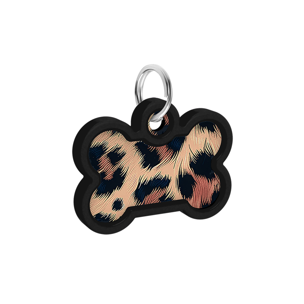 Адресник для тварин WAUDOG Smart ID з QR паспортом "Леопард", кістка 40х28 мм (231-4066) - изображение 4