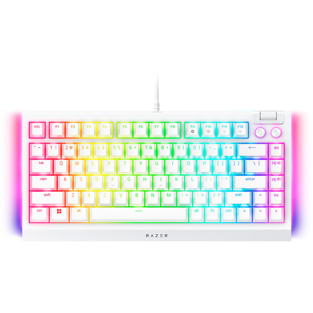 Клавіатура Razer BlackWidow V4 75 USB UA White (RZ03-05001700-R3M1) - зображення 3