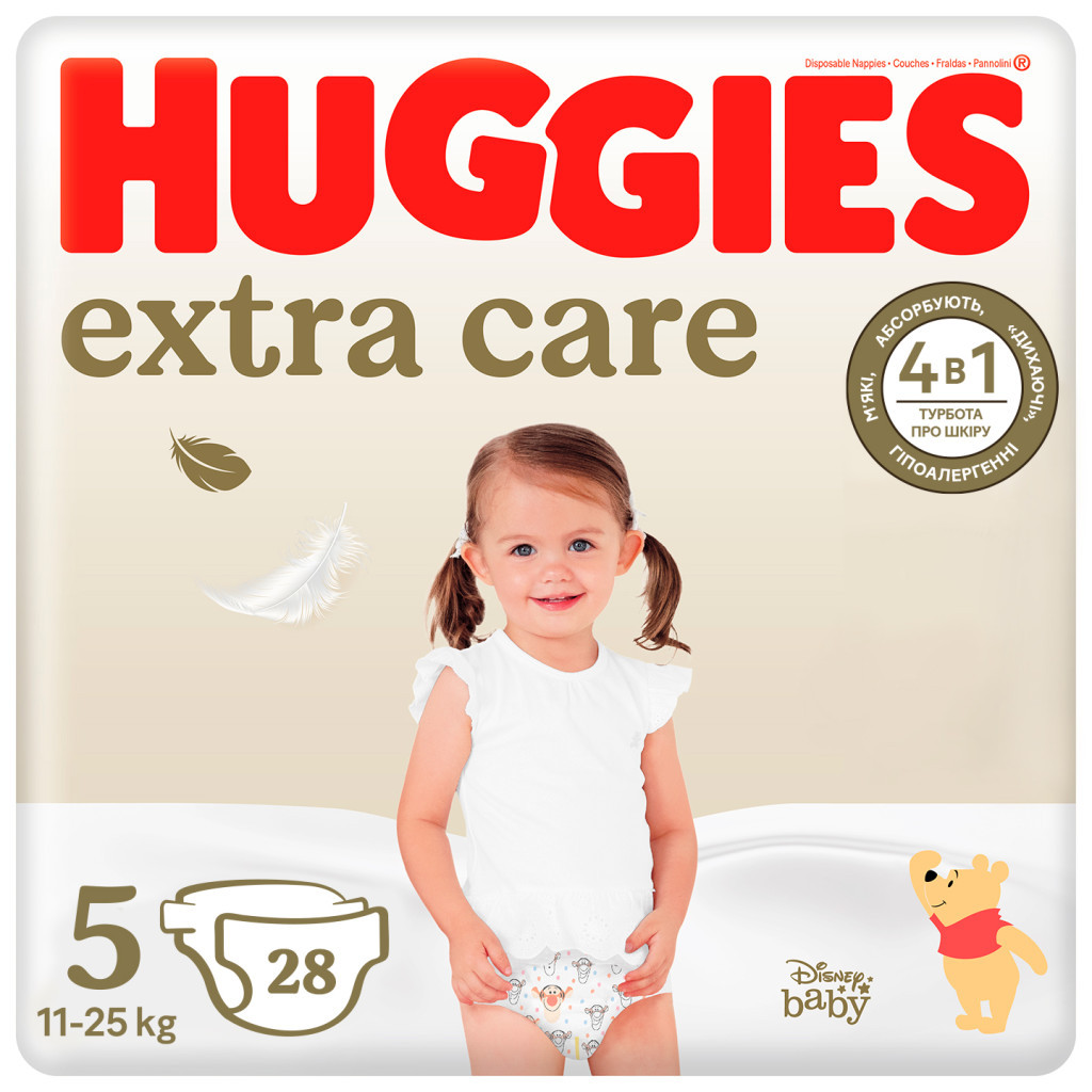 Підгузки Huggies Extra Care Size 5 (11-25 кг) 28 шт (5029053583150) - зображення 1
