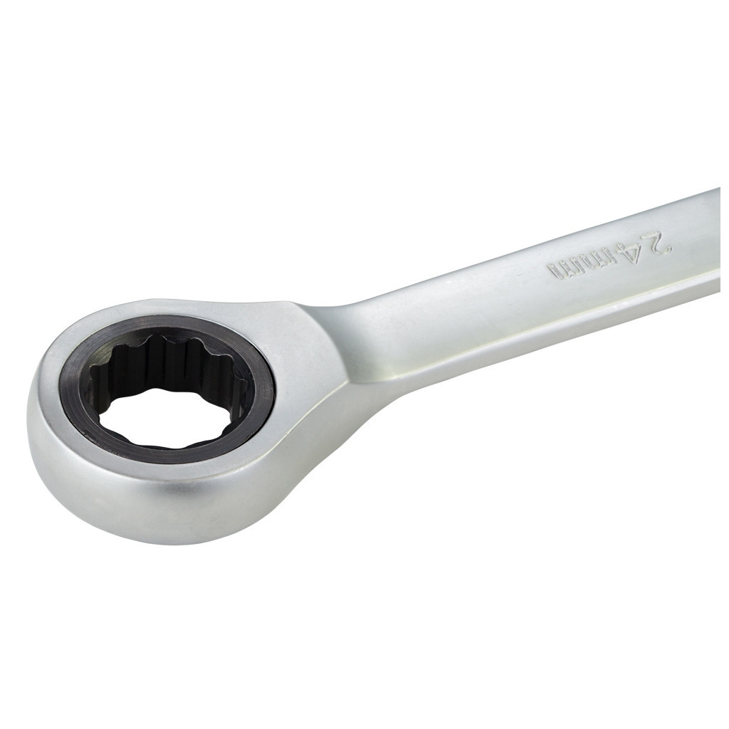 Ключ Sigma ріжково-накидний з тріскачкою 24мм CrV polished (6022241) - зображення 5