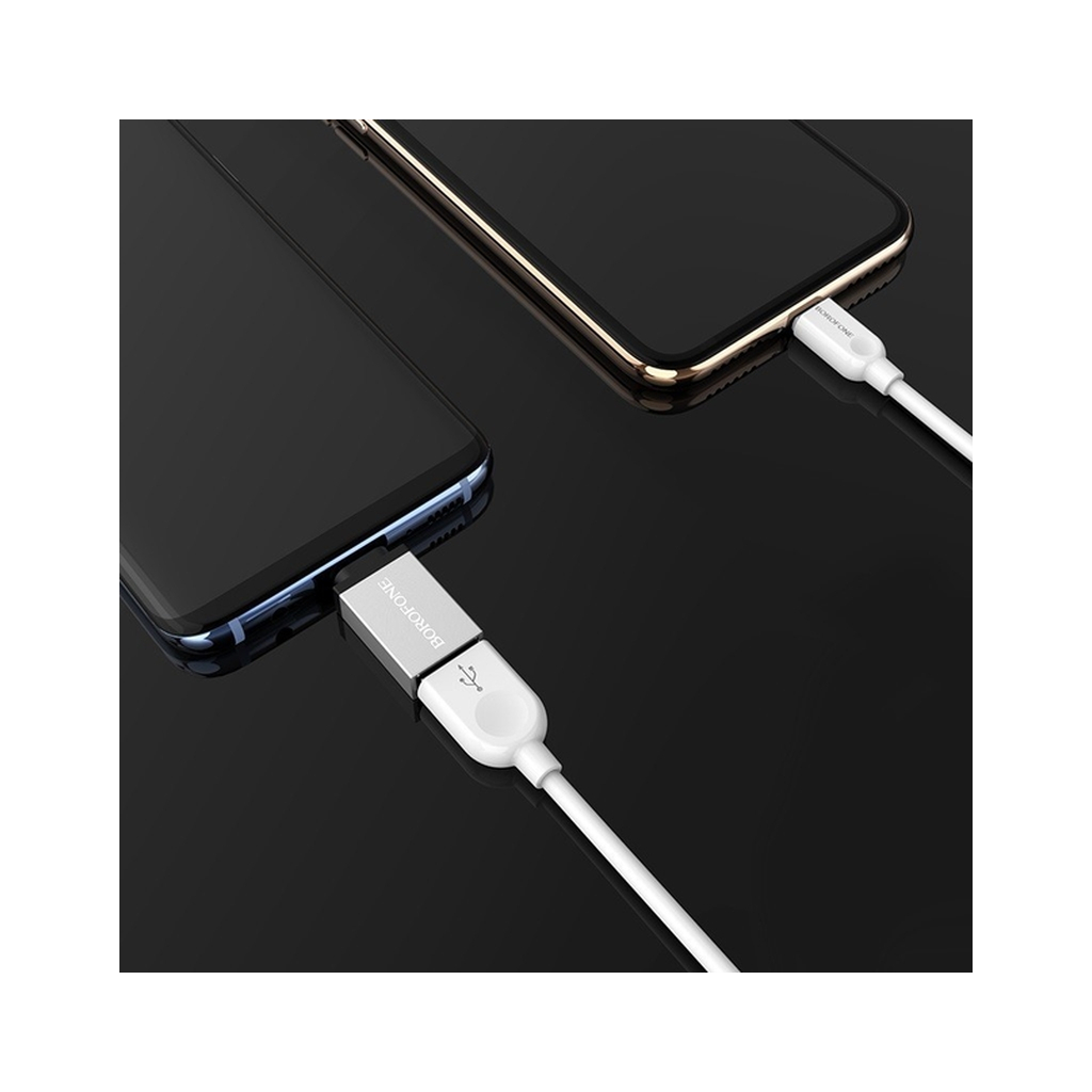 Перехідник OTG USB 3.0 AF to USB-C BOROFONE (6957531090328) - зображення 6