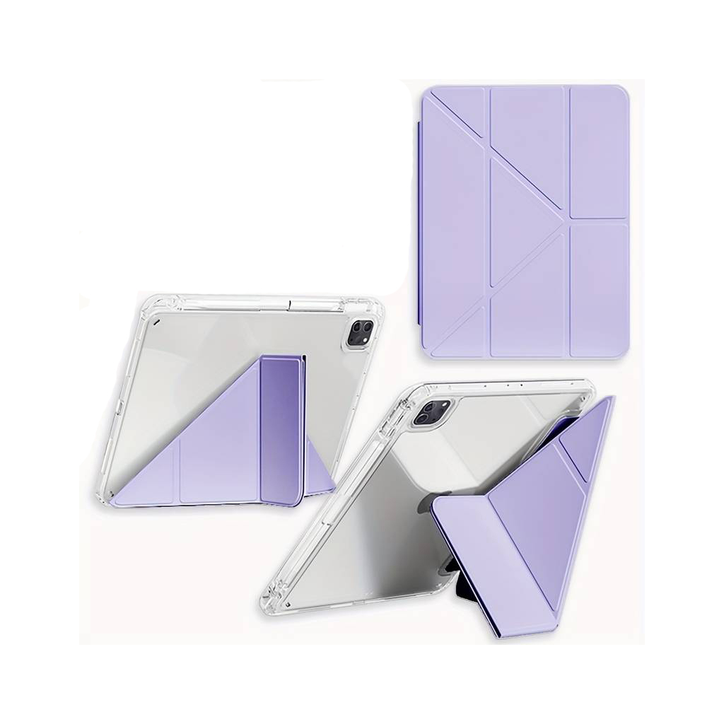 Чохол до планшета BeCover Ultra Slim Origami Transparent Apple iPad Pro 11" M4 2024 Purple (711692) - зображення 4