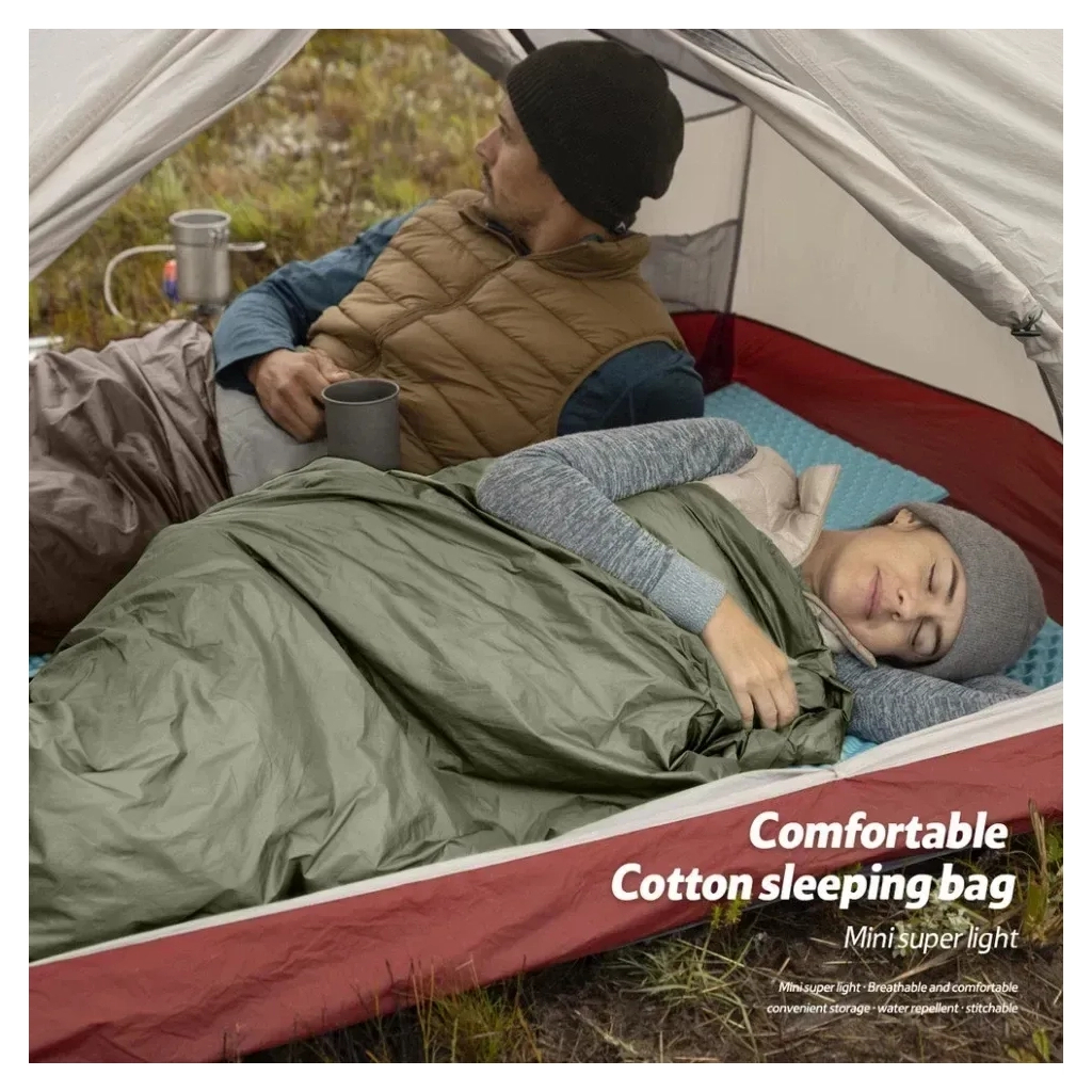 Спальний мішок Naturehike LW180 Mini NH21MSD04, правий, XL, темно-зелений (6975641884378) - зображення 5