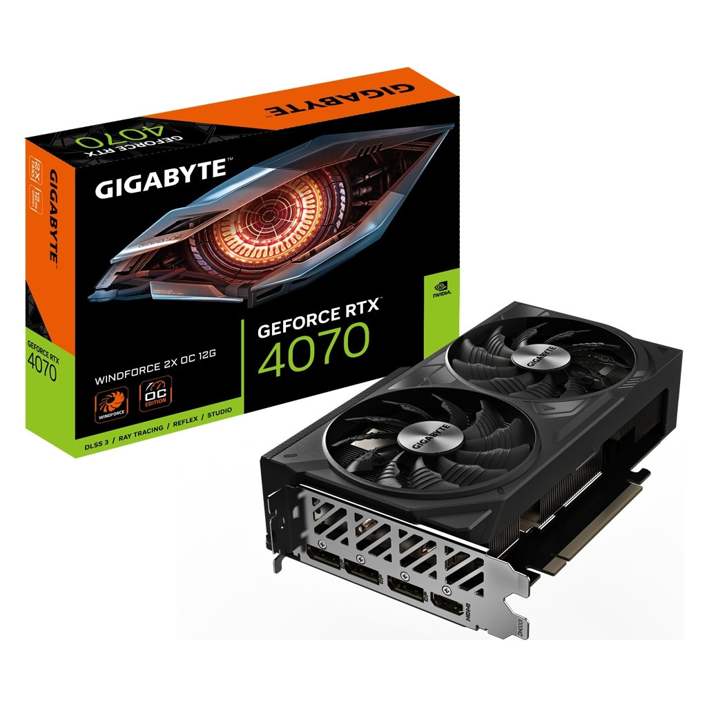 Відеокарта GIGABYTE GeForce RTX4070 12Gb WINDFORCE OC (GV-N4070WF2OC-12GD) - зображення 8