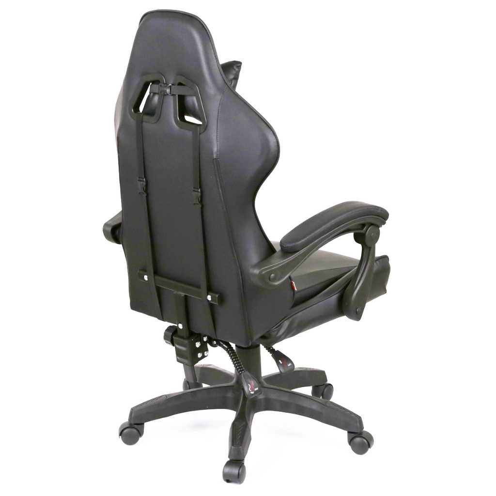 Крісло ігрове Аклас Бешкет ANF підліткове Чорний (PU-чорний) (00160337) - зображення 4