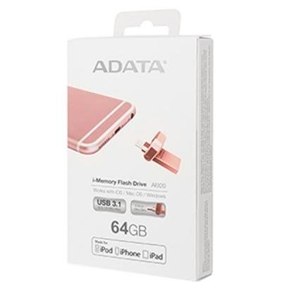 USB флеш накопичувач ADATA 64GB I920 Rose Gold USB 3.1 Gen1/Lightning (AAI920-64G-CRG) - зображення 7