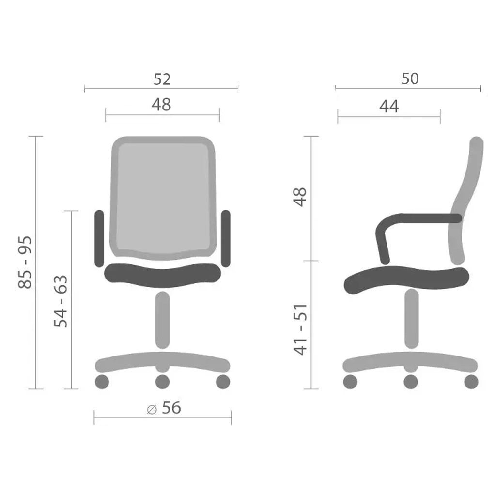 Офісне крісло Special4You Dominic black (E7207) - зображення 5