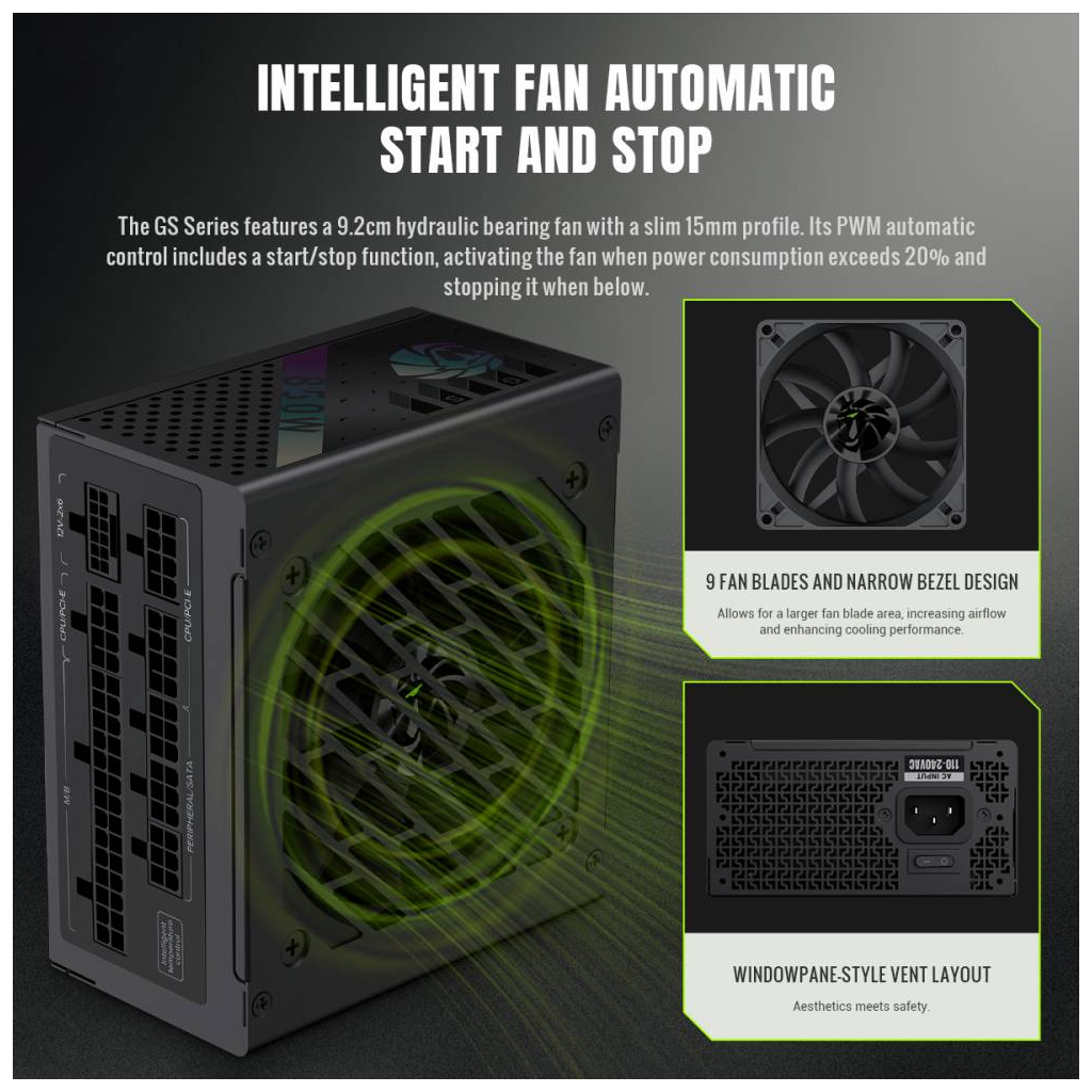 Блок живлення Gamemax 850W (GS 850G V25) - picture 4