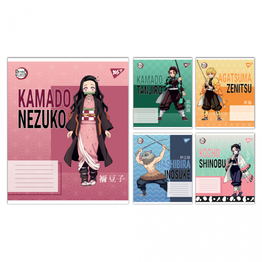 Зошит Yes Demon slayer Heroes А5 24 аркушів лінія (767694) - зображення 1