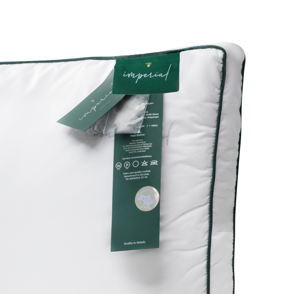 Подушка MirSon пухова Imperial Delight (середня) 40х60 (2200007177295) - picture 8