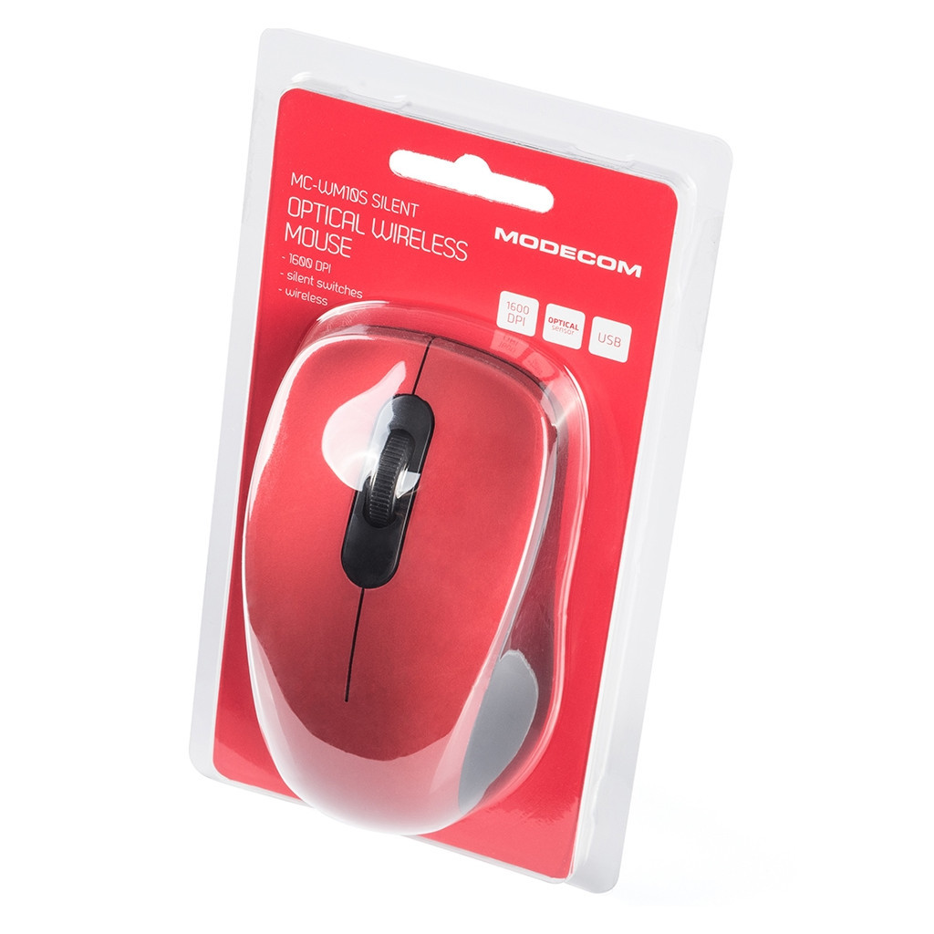 Мишка Modecom MC-WM10S Silent Wireless Red (M-MC-WM10S-500) - зображення 6
