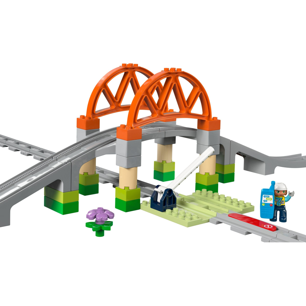 Конструктор LEGO DUPLO Town Додатковий набір. Залізничний міст і колії (10426) - зображення 2