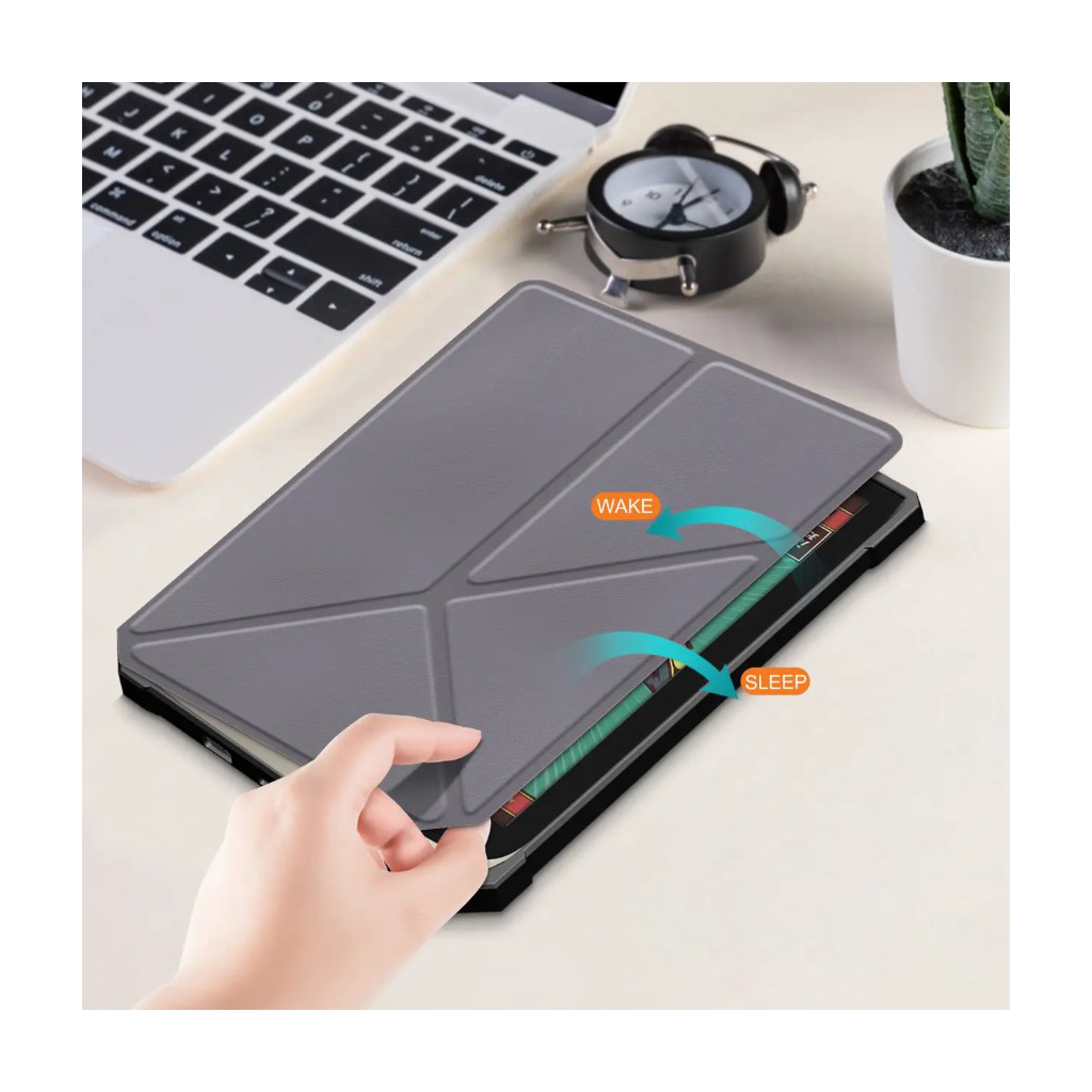 Чохол до електронної книги BeCover Ultra Slim Origami PocketBook 743G InkPad 4/InkPad Color 2/InkPad Color 3 (7.8") Gray (713087) - зображення 5
