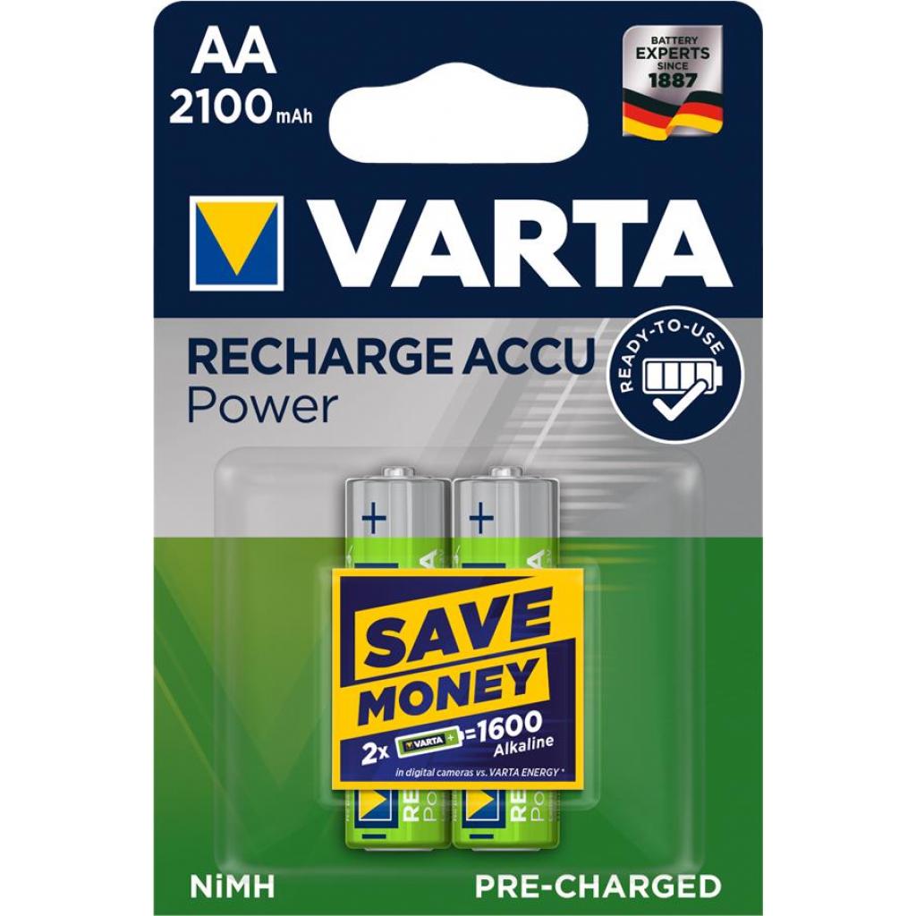Акумулятор Varta AA Rechargeable Accu 2100mAh * 2 (56706101402) - зображення 1