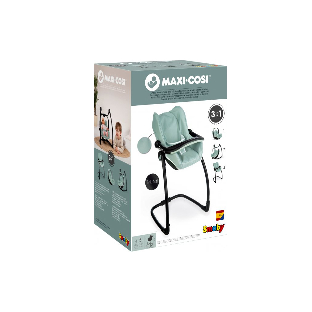Аксесуар до ляльки Smoby Універсальне крісло Maxi-Cosi&Quinny 3 в 1 М'ятне (240239) - зображення 2
