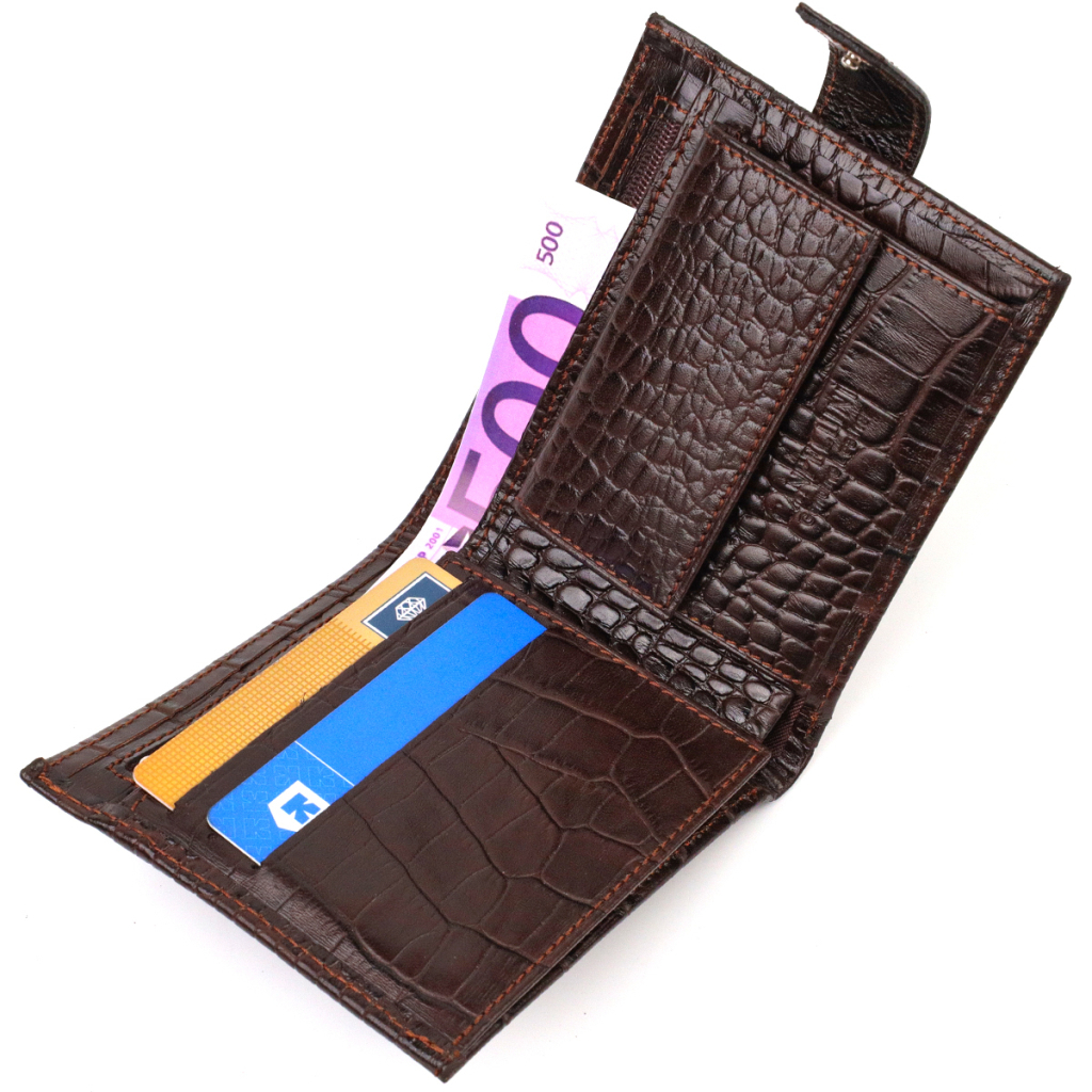 Гаманець Canpellini натуральної шкіри Коричневий (21878) - зображення 6