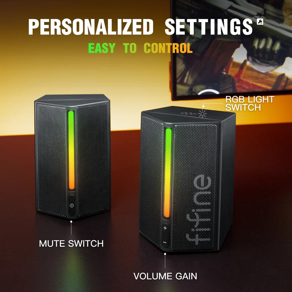 Акустична система Fifine A20 Gaming RGB Black (A20) - зображення 7