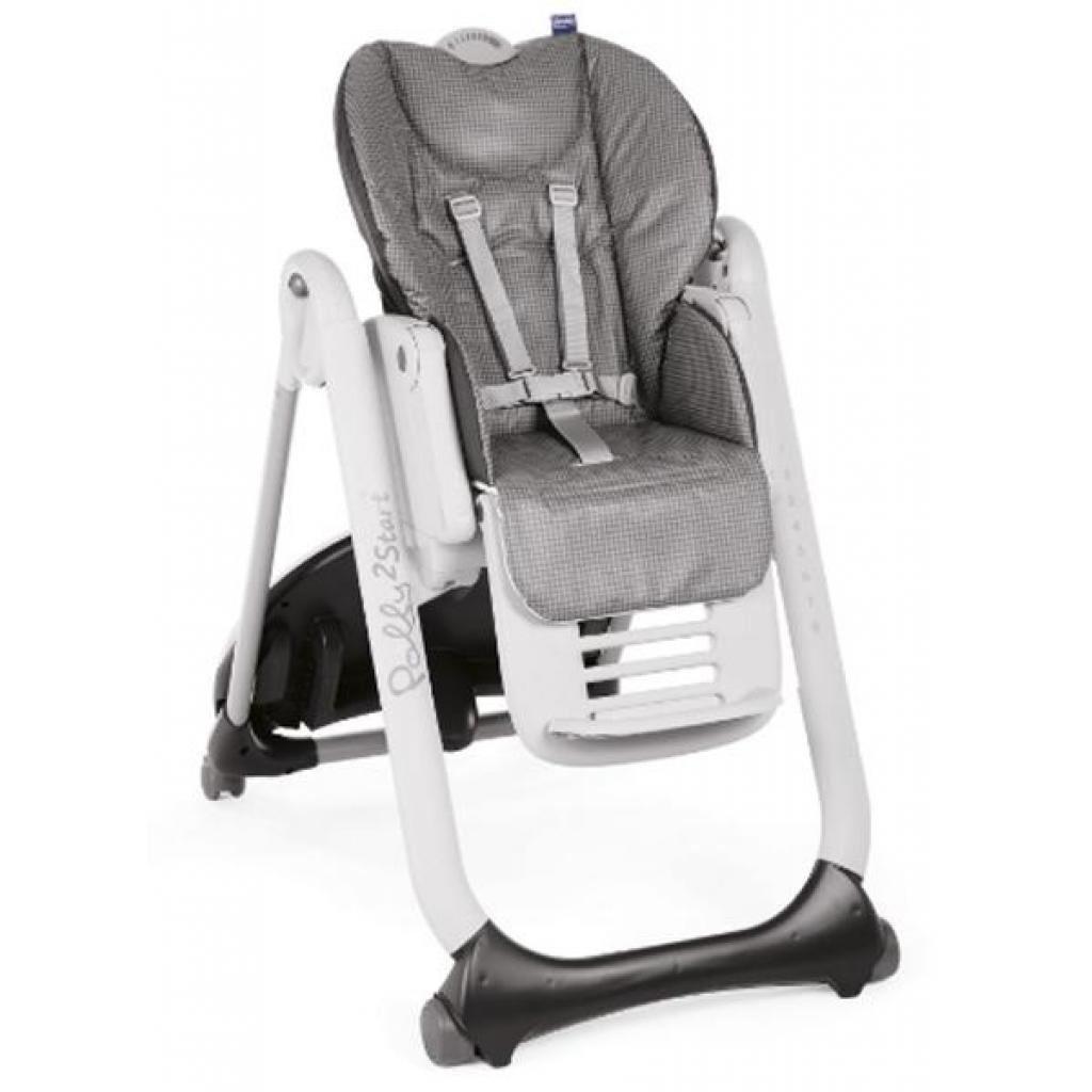 Стілець для годування Chicco Polly 2 Start 4-х колісний темно-сірий (79205.99) - зображення 2