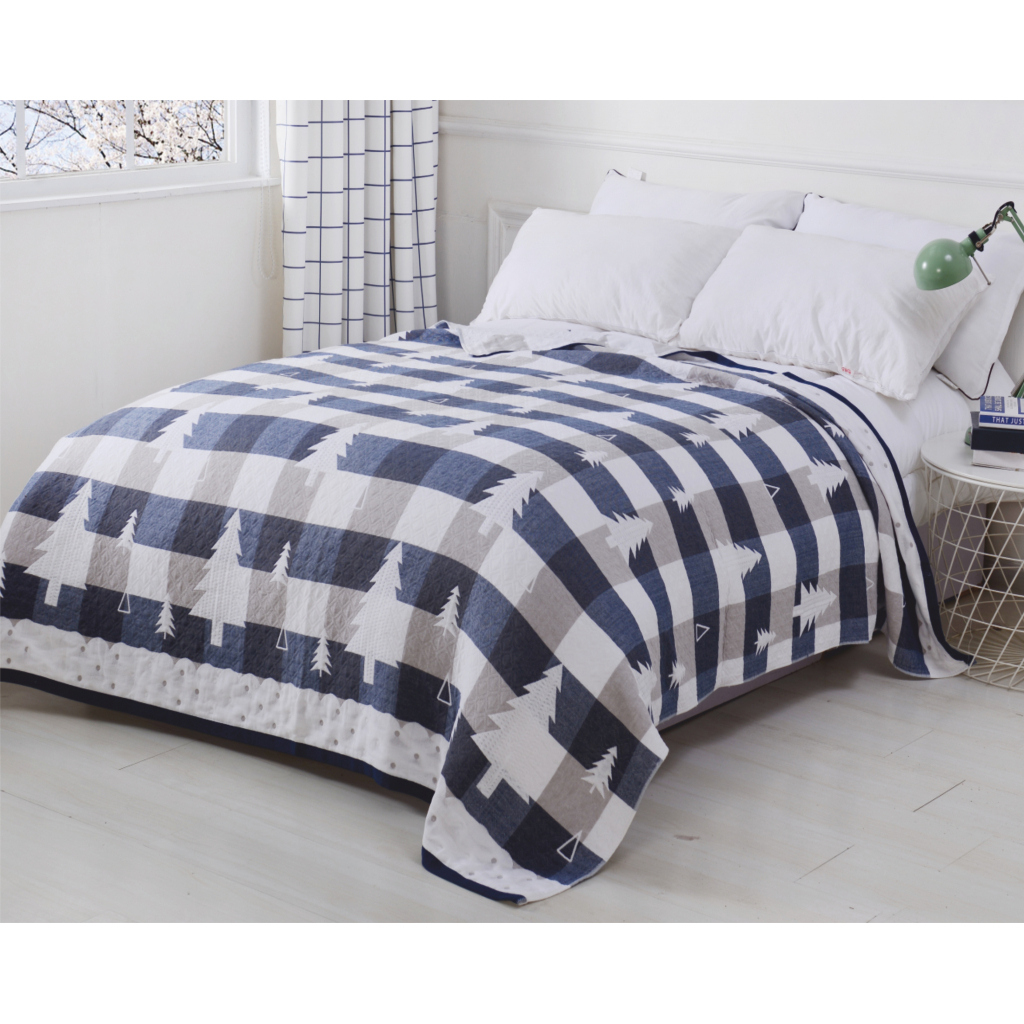 Покривало Home Line Ялинка 200х220 Синє (137650) - зображення 1