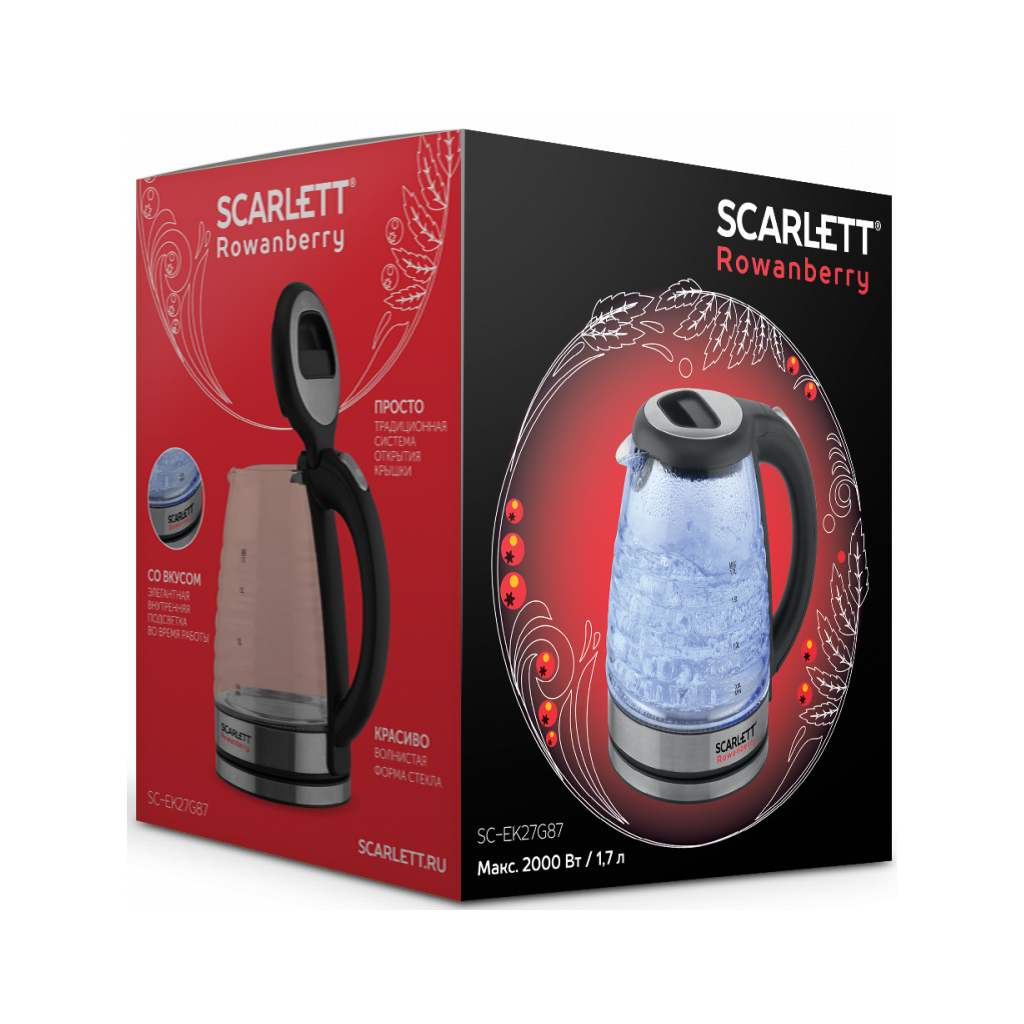 Електрочайник Scarlett SC-EK27G87 - зображення 3