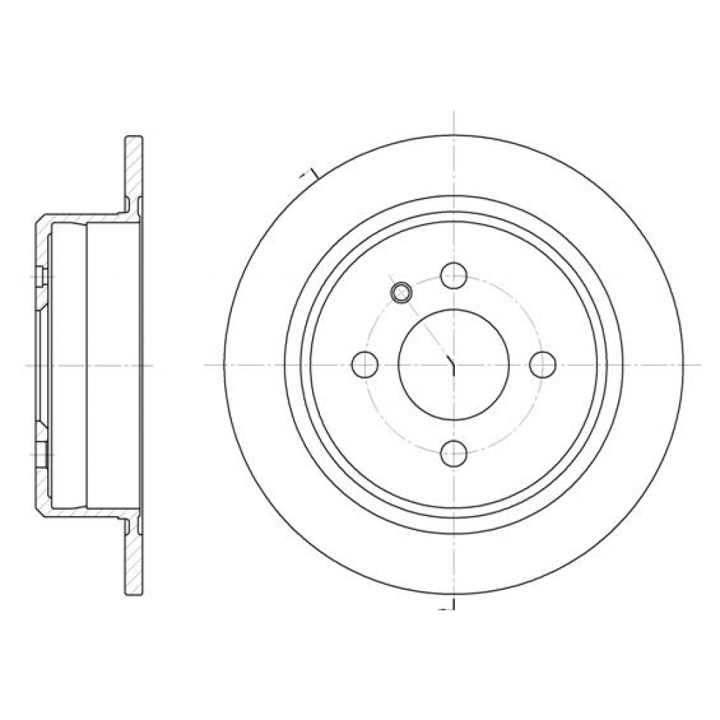 Гальмівний диск REMSA 6197.00 - зображення 1