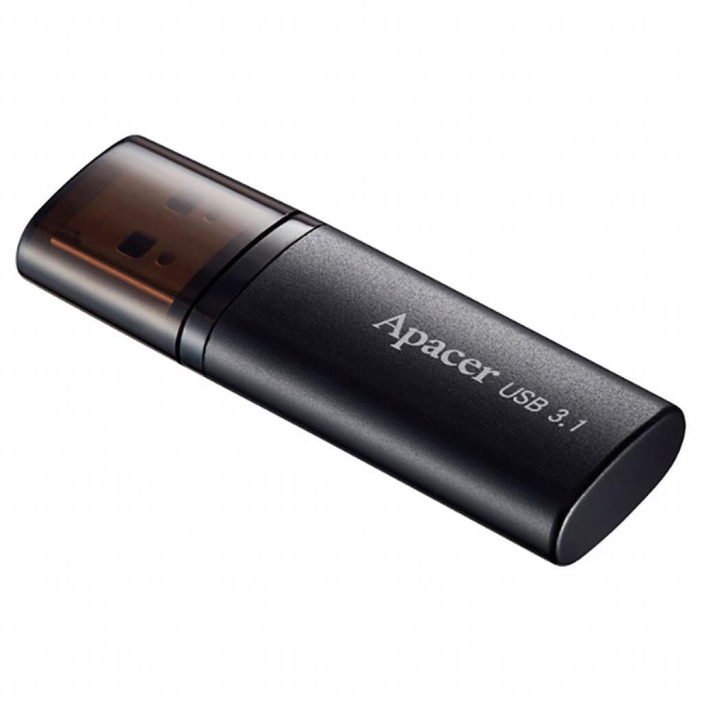 USB флеш накопичувач Apacer 32GB AH25B Black USB 3.1 (AP32GAH25BB-1) - зображення 2