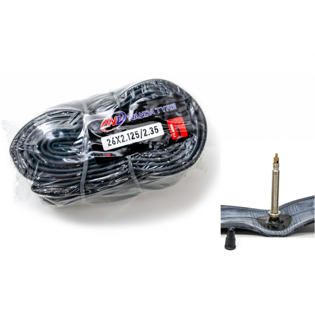 Велосипедна камера Wanda 26x2.125/2.35 FV Presta 48мм (TUB-065) - зображення 1