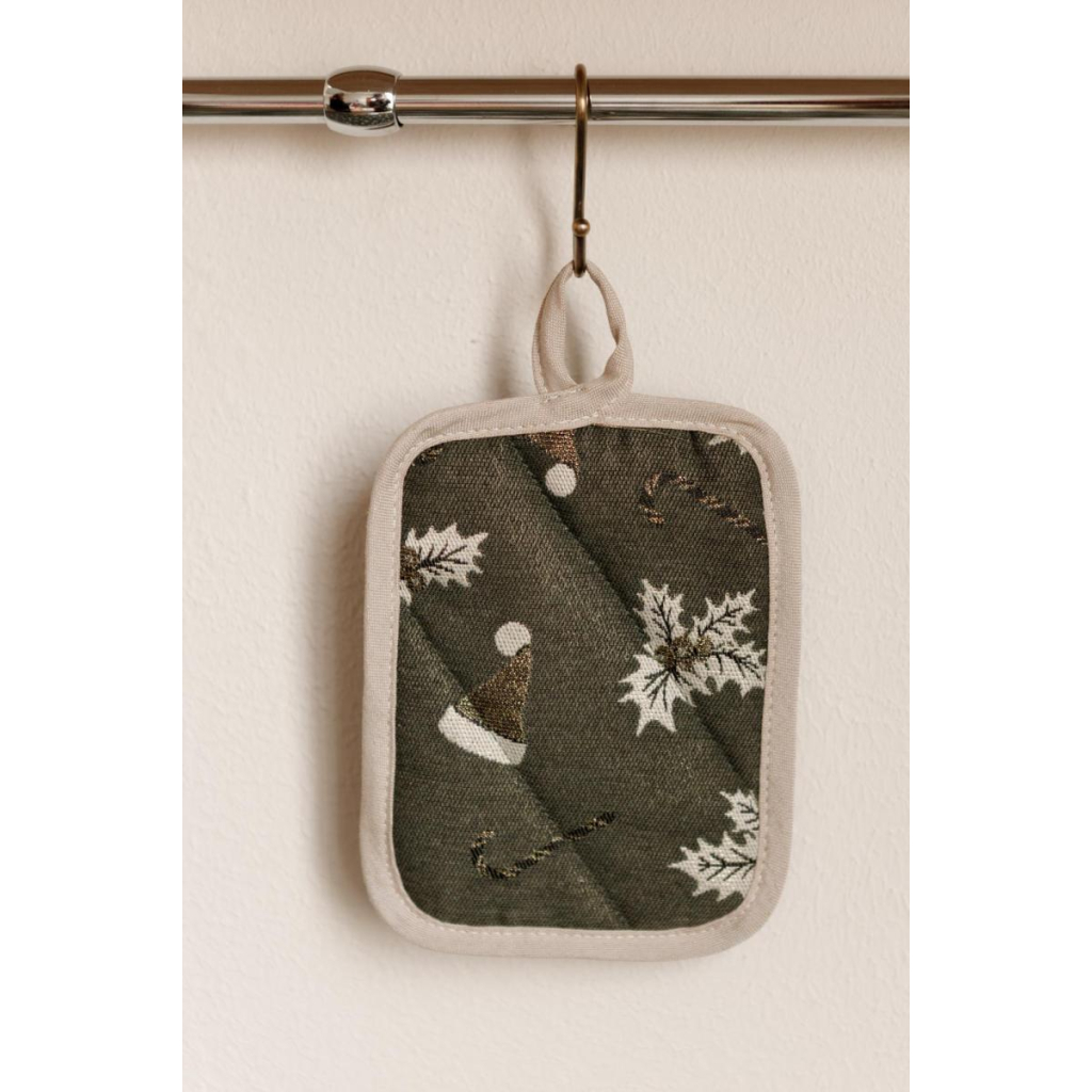 Кухонна прихватка Прованс Шапочки на зеленому 15х20 см (037918) - зображення 1