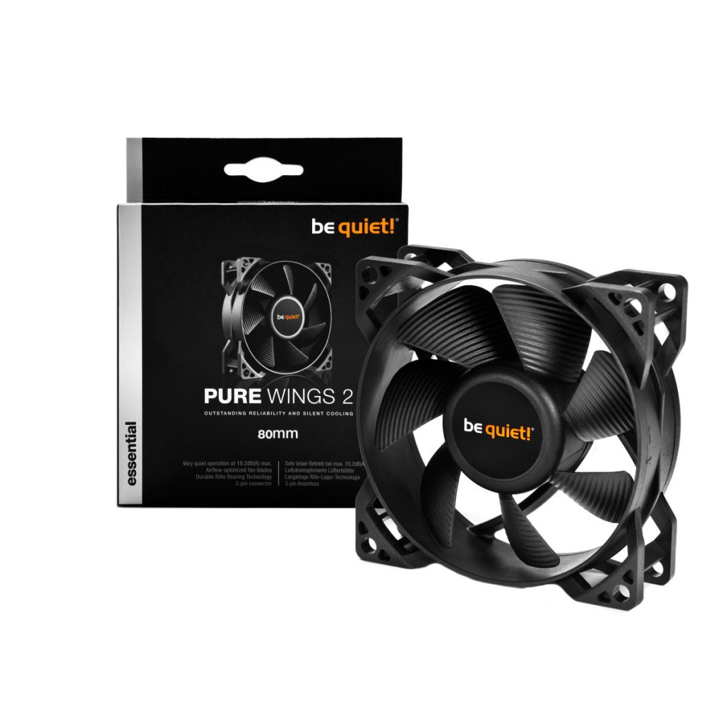 Кулер до корпусу Be quiet! Pure Wings 2 80mm (BL044) - зображення 3