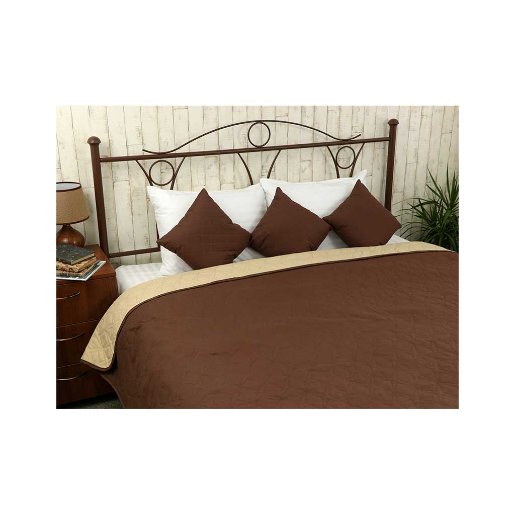 Покривало Руно двостороннє Chocolate Зірка 150х212 см (360.52У_Chocolate зірка) - зображення 1