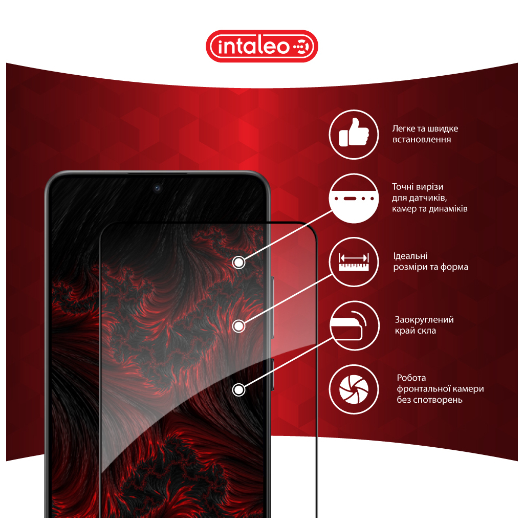Скло захисне Intaleo Full Glue Xiaomi Poco X7 Pro Black (1283126607882) - зображення 3