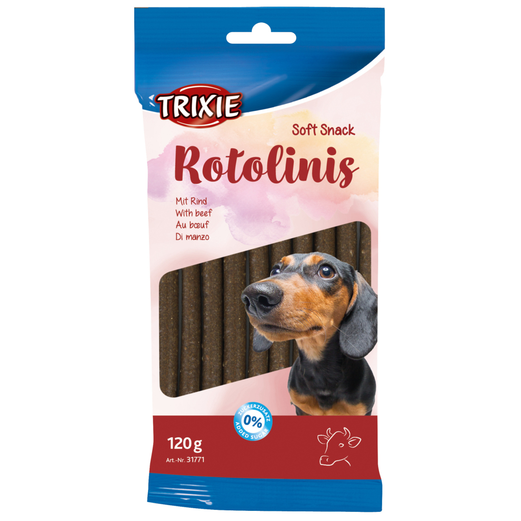 Ласощі для собак Trixie Rotolinis з яловичиною 12 шт 120 г (4011905317717) - зображення 1