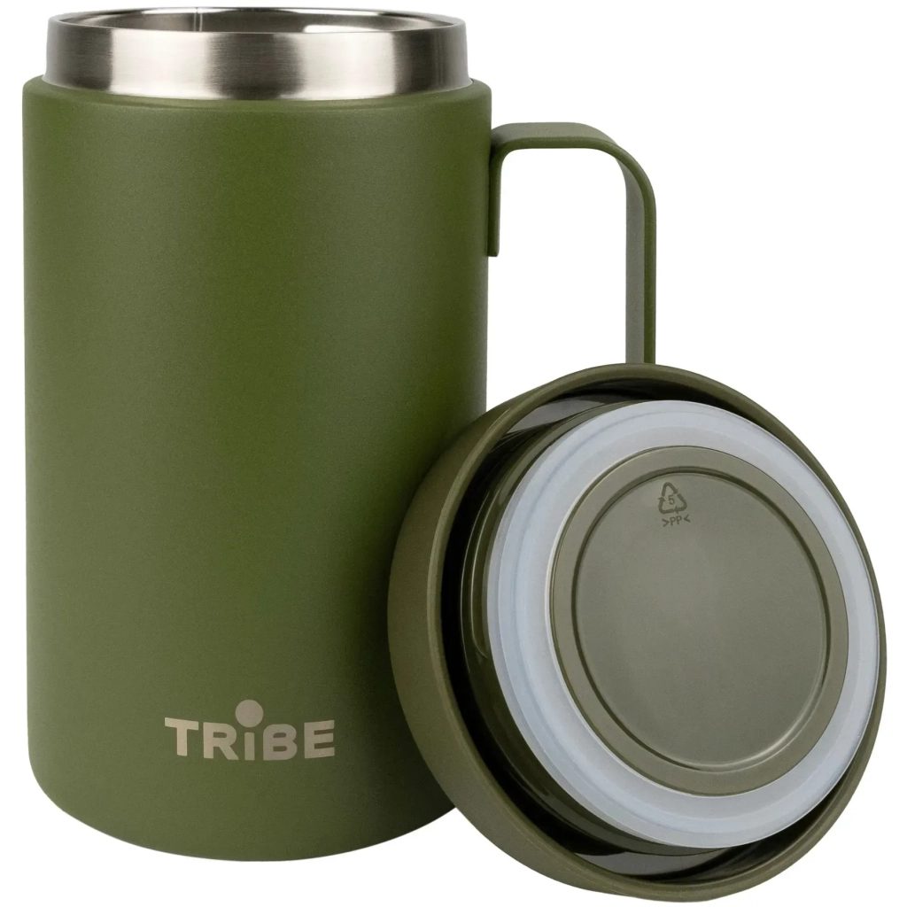 Термокружка Tribe Adventure Mug 450 мл olive (T-FA-0032-olive) - зображення 2