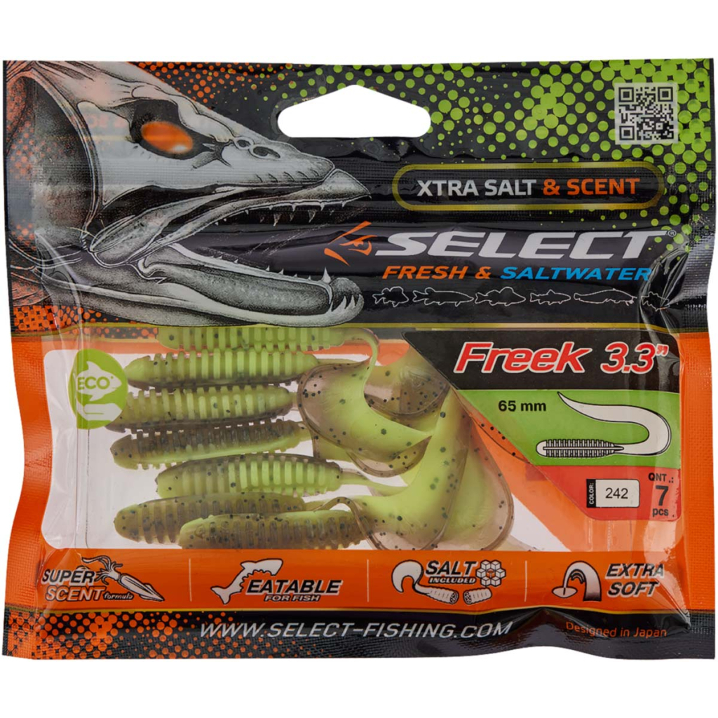 Силікон рибальський Select Freek 3.3" 242 (7 шт/уп) (1870.72.34) - зображення 2